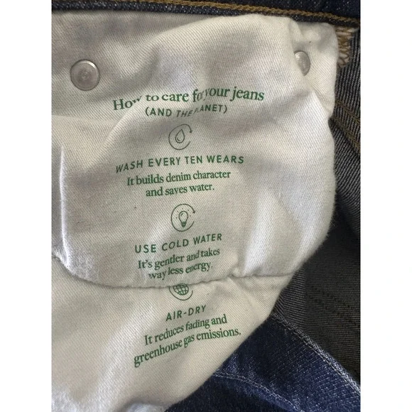 J.Crew 2024 Denim Wide Leg Trouser Jeans High Rise BP479 Blue 32" Inseam Size 27 - Picture 11 of 14